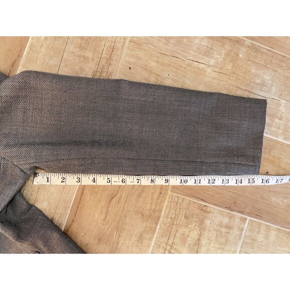 TAHARI Women's Sz 12 Tweed Suit Arthur S Levine Black Wht Wool Poly Blend Lined - Picture 8 of 16